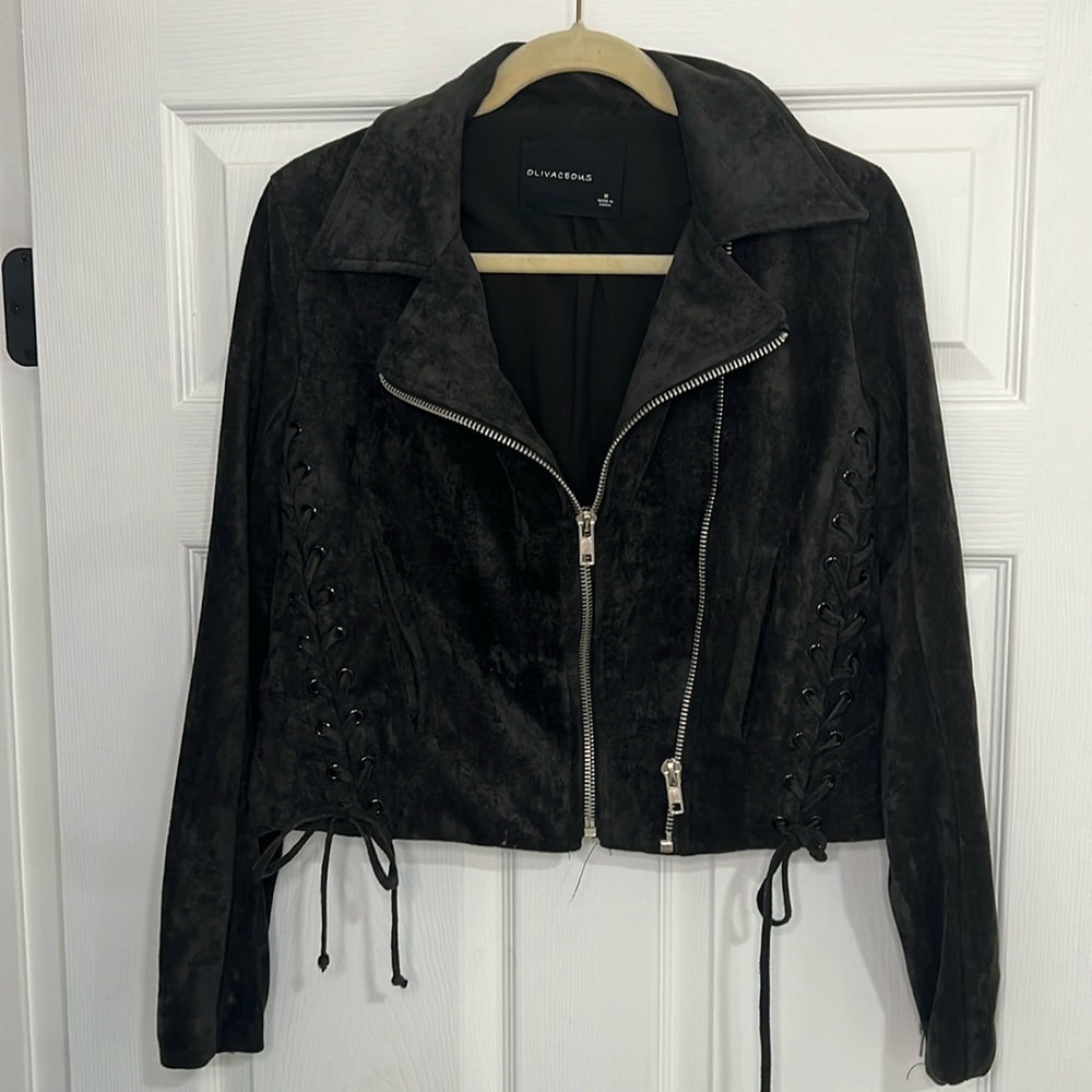 Faucet suede jacket